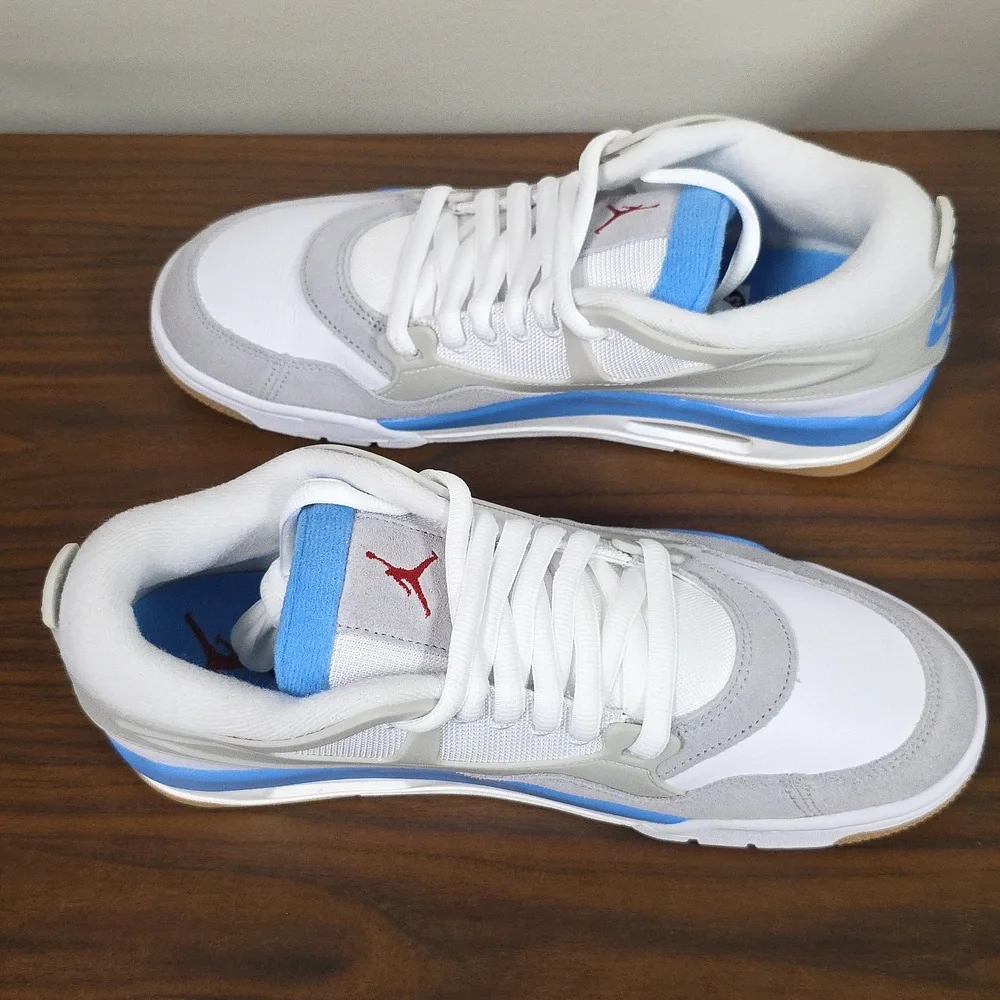 Nike Air Jordan 4 RM Men's Size 10.5 In White/Gray/Blue NIB FQ7939 104 - Picture 4 of 10